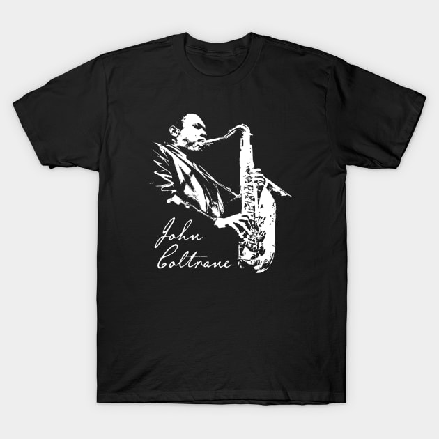 John Coltrane - Vintage Fan Art T-Shirt by C'antTellMeNothing Arts